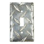 Diamond Plate Single Switch Cover