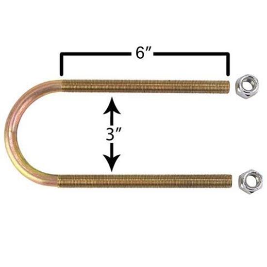 Speedway Leaf Spring U-Bolt, 8 Inch Long