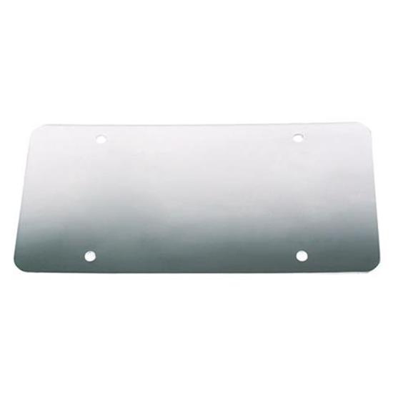 Smooth Stainless License Plate Back