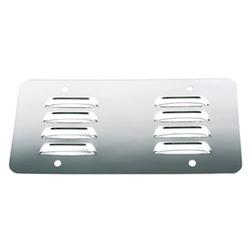 Louvered Stainless License Plate Back