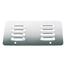 Louvered Stainless License Plate Back Louvered Stainless License Plate Back