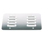 Louvered Stainless License Plate Back