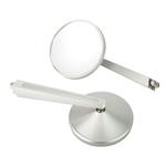 Billet Round Mirror, 4-1/4 Inch Arm
