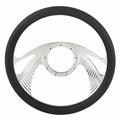 Chrome Plated Billet Boomerang Style Steering Wheel