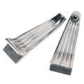 Ribbed Aluminum Headlight Brackets, Polished