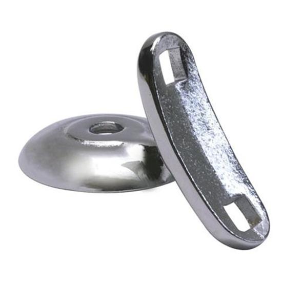 Model T Side Brackets for 9-1/2 Inch Lamp, Chrome