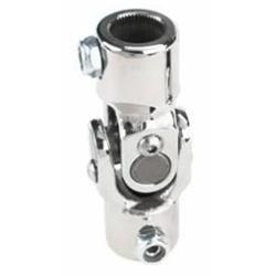 Sweet Mfg Chrome Steering U-Joint, 5/8-36 Spline to 3/4 DD, Vega, Corvair, GM
