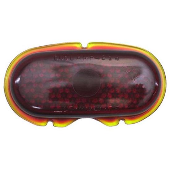 1942-1948 Ford Red Glass Tail Light Lens, Passenger Car 1942-1948 Ford Red Glass Tail Light Lens, Passenger Car