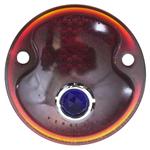 Ford 1932 Car/1932-1945 Pickup Blue Dot Tail Light Lens, Red Glass