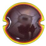 Ford 1933-1936 Car/1945-1952 Pickup Tail Light Lens, Red Glass