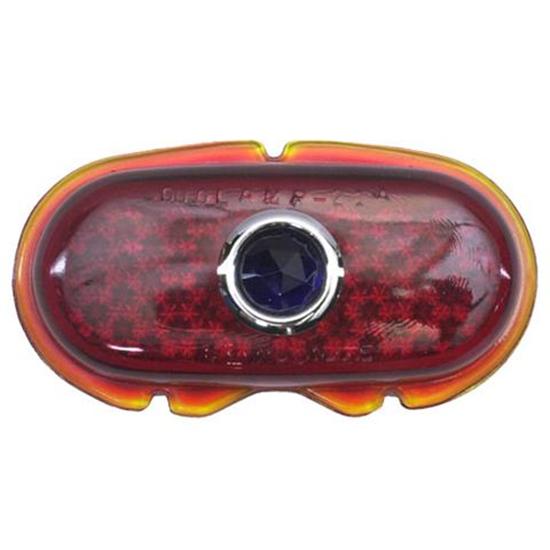 1942-1948 Ford Blue Dot Tail Light Lens, Passenger Car 1942-1948 Ford Blue Dot Tail Light Lens, Passenger Car