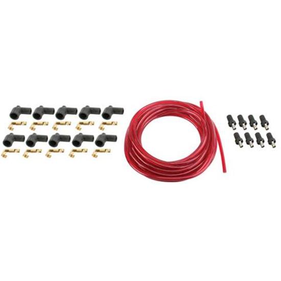 7mm Spark Plug Wires, Solid Core, Red, Straight Rajah Ends eBay