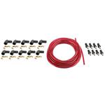 7mm Spark Plug Wires, Solid Core, Red, Straight Rajah Ends