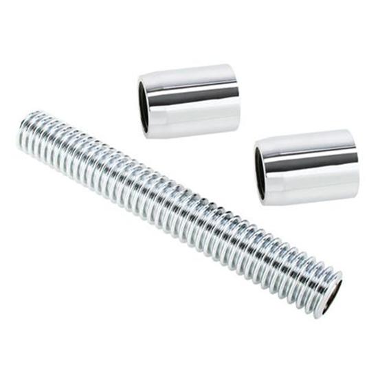 36 Inch Flexible Radiator Hose, Stainless w/ Polished Aluminum Ends eBay