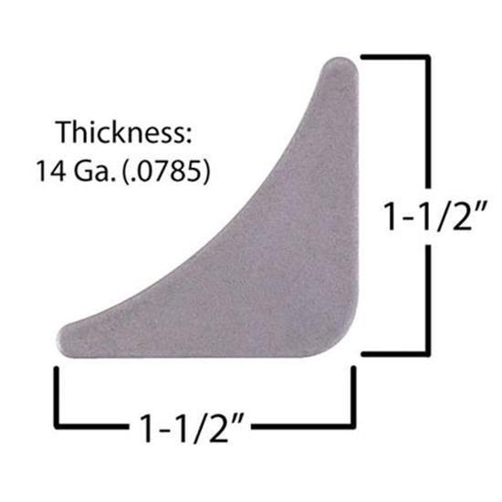 Small Roll Bar Gussets - Pack of 25