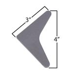 Large Solid Roll Bar Gussets - Pack of 5