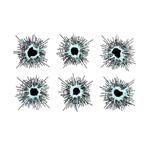 Bullet Hole Decals for Glass