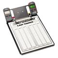 Clipboard with One Robic SC-505 Stopwatch and Lap Sheets
