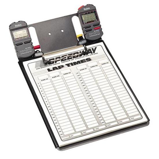 Clipboard with One Robic SC-848 Stopwatch and Lap Sheets Clipboard with One Robic SC-848 Stopwatch and Lap Sheets