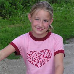 Speedway Girls Heart Ringer T-Shirt