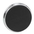 Polished Aluminum Round Rubber Pedal