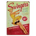 Swingers Vintage Metal Sign