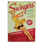 Swingers Vintage Tin Sign