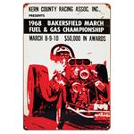 1968 Bakersfield Vintage Metal Sign