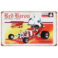 Red Baron Vintage Metal Sign