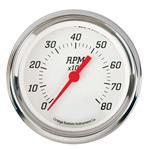 Omega Kustom 910233 8000 RPM Tach, 3-3/8, White Face
