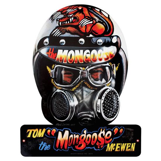 Mongoose Helmet Garage Sign