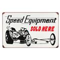 Speed Equipment Dragster Vintage Tin Sign