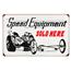 Speed Equipment Dragster Vintage Tin Sign Speed Equipment Dragster Vintage Tin Sign