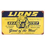 Lions Drag Strip Vintage Metal Sign