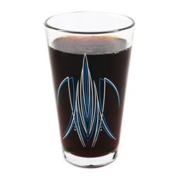 Pinstriped Pint Glasses