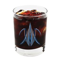 Pinstriped Rocks Glass