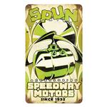 Speedway Spun Tank Metal Sign
