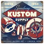 Speedway Kustom Supply Vintage Tin Sign