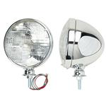Stainless Steel Dietz Type Headlights, Halogen Bulb