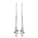 1926-1927 Tall Model T Windshield Posts, Stock Height, Chrome