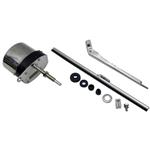 Speedway Deluxe Stainless 12 Volt Electric Windshield Wiper Motor Kit