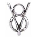 1932 Ford V8 Headlight Bar Emblem, Chrome