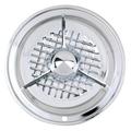 Deluxe Tri-Bar Spinner Style 15 Inch Wheel Covers, Set/4