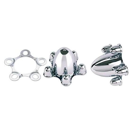 Speedway Bullet-Style Spider Cap Wheel Hub Covers, 5 on 4-3/4 Inch Speedway Bullet-Style Spider Cap Wheel Hub Covers, 5 on 4-3/4 Inch
