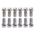 King Chrome Hex Header Bolts, 3/8-16 x 3/4 Inch, Set/12