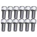 King Chrome Allen Header Bolts, 3/8-16 x 3/4 Inch, Set/12