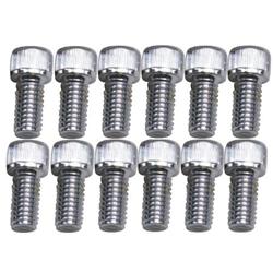 King Chrome Allen Header Bolts, 3/8-16 x 3/4 Inch, Set/12