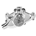 King Chrome Short Water Pump for 1955-1968 Small Block Chevy