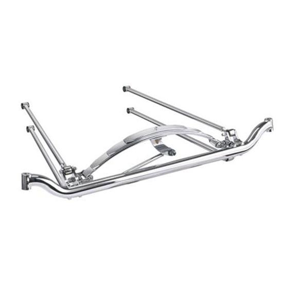 Chevy Spindles - 4-Bar Spring-Behind Front End, Stainless