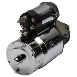 King Chrome 1955-86 Chevy Starter, Angled Bolts, Manual Trans.